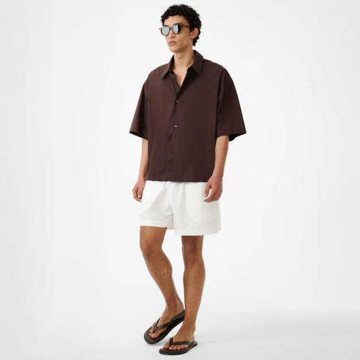 STUDIO NICHOLSON SHIRT - SHORT SLEEVE 男装宽松廓形短袖衬衫 商品图1