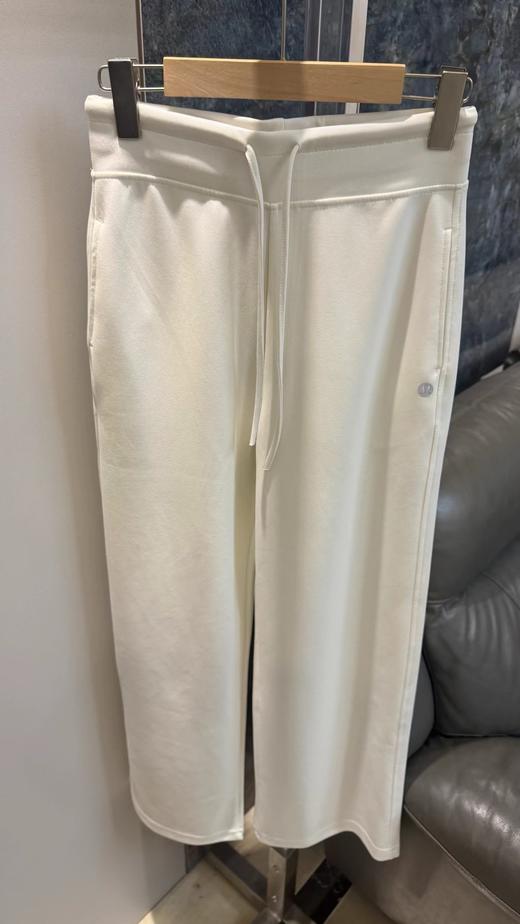 F040934春夏季新款高弹软糯亲肤透气高腰抽绳腰头直筒阔腿长裤卫裤 商品图1