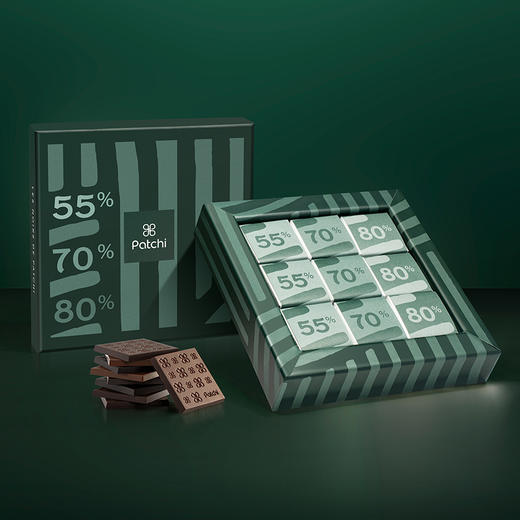 PATCHI芭驰 迪拜黑巧三种纯度黑巧克力礼盒 160g GSB0015 商品图6