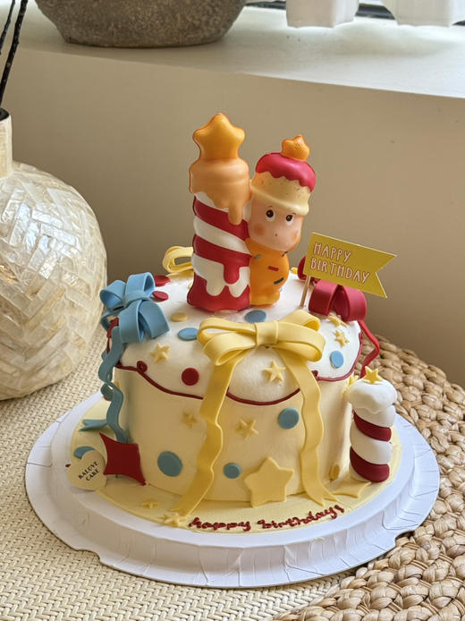 可爱星星人女孩女生蛋糕（主图五寸效果 商品图0