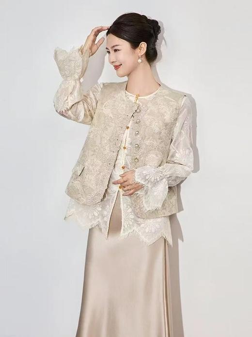 香y同款新中式重工刺绣国风绝美马甲 商品图8