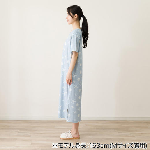 NITORI宜得利家居 女士凉感睡衣冷感夏季短袖连衣裙居家外出宽松连衣裙 商品图2