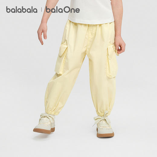 【balaOne】巴拉巴拉童装儿童长裤女童2026新款夏气球工装束脚裤 商品图2