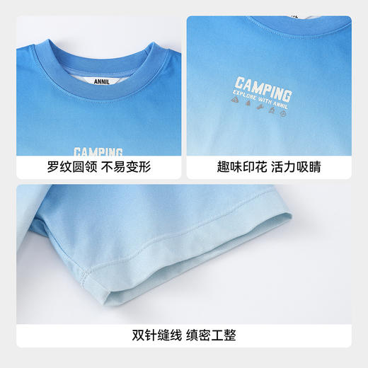 【实体店同款】男童圆领短袖针织衫夏季新款安奈儿童装AB621134 商品图4