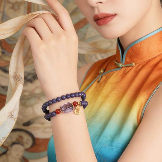 敦煌文创 【紫气安和】系列合香珠串+耳环 非遗技艺 古法制香 合香养性 商品图7