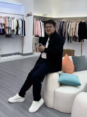 【知乐同款】太空棉空气层 男士太空棉直筒拼接卫裤