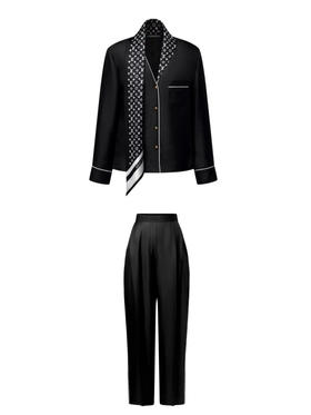 L-SK 丝巾真丝衬衫/长裤