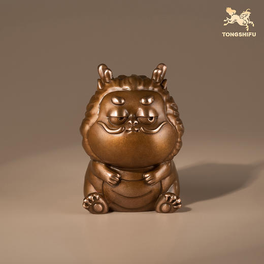 铜师傅《傲娇十二生肖》桌面创意生肖吉祥物紫铜摆件 家居装饰品 商品图5