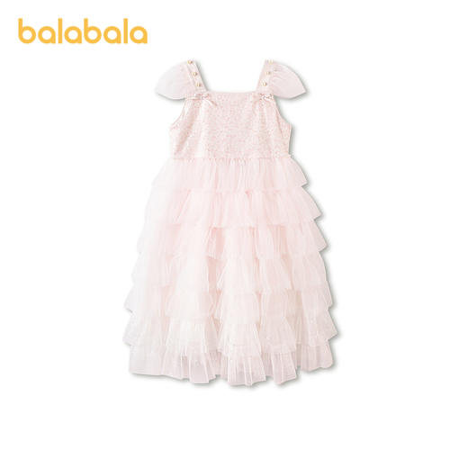 【商场同款】巴拉巴拉女童裙子儿童连衣裙2026新款夏装蛋糕裙网纱 商品图0