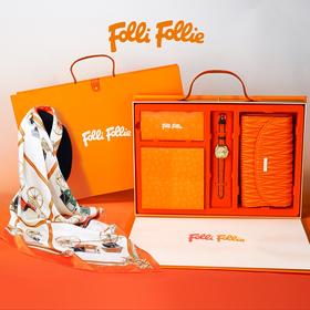 FolliFollie 丝巾礼盒套装 手表/包包/丝巾 优雅气质