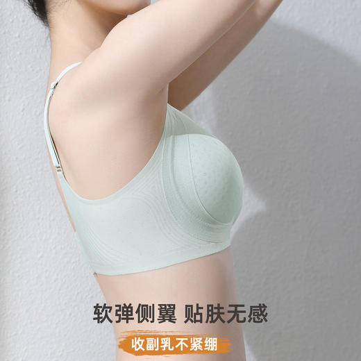 雅黛俪女士文胸轻薄透气洞洞固定杯凉感内衣无痕隐形夏季美背胸罩 商品图9