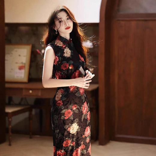 无袖改良气质，复古国风连衣裙旗袍ZA-248 商品图0