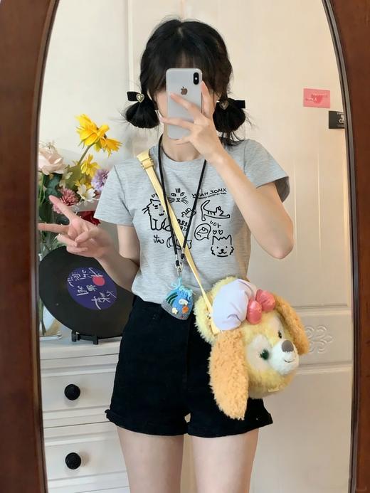 <曾小咸推荐>4.10新品上新 美式印花正肩短袖T 日常89！！ 活动价59！！【预售款，预计3-15天发货】 商品图1