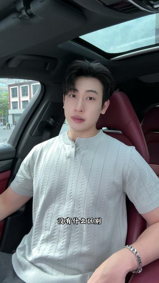 266010SDSA男装2026新款高贵轻奢老钱风纯色竖纹亨利领短袖T恤百搭上衣 商品图0