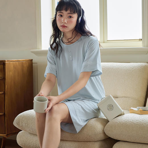 壳木·桑蚕丝棉极简家居服系列 | 桑蚕丝和棉的碰撞，舒服又好看，穿它愿意一整天宅在家 商品图1