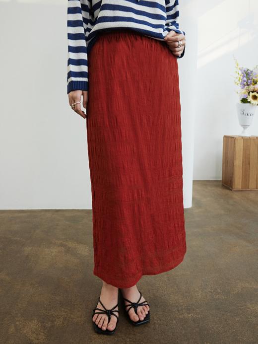 春日尽兴 天丝混纺直筒半裙FCG1SKT008 商品图9