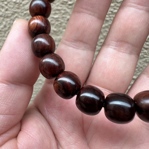 【青山特价】9.3*10mm22颗 海黄紫油梨带水波 老料手串 h26 商品图4