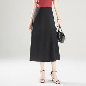「自」全新升级【铂金会员146/天猫199/差价53】(21411)洛诗琳时尚简约亮丝半身裙女2026夏季新款版高腰通勤A字裙