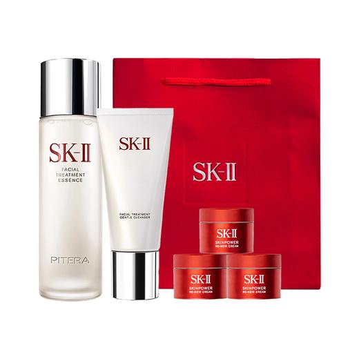 【送礼袋 】SK-II 晶透赋能神仙水230ml+氨基酸洁面120g+新版大红瓶面霜15g*3  一般贸易 商品图13