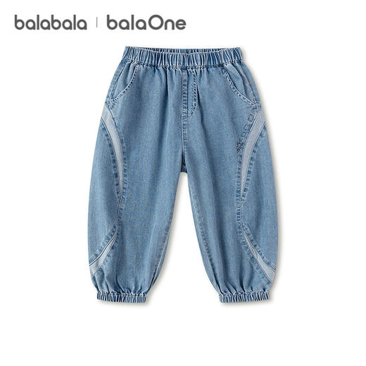 【balaOne】巴拉巴拉童装儿童长裤男童2026新款夏装薄气球束脚裤 商品图4