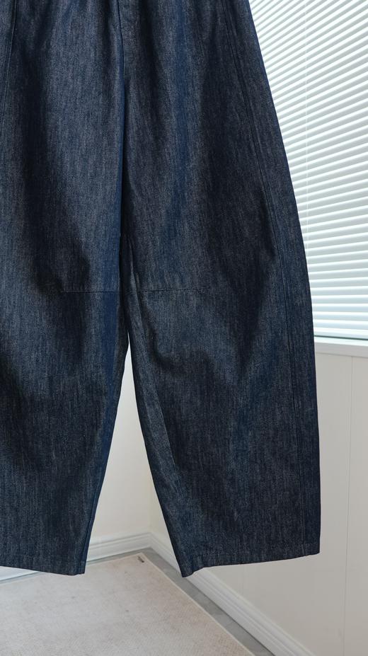 蓝天星|松弛感立裁弯刀裤 商品图2