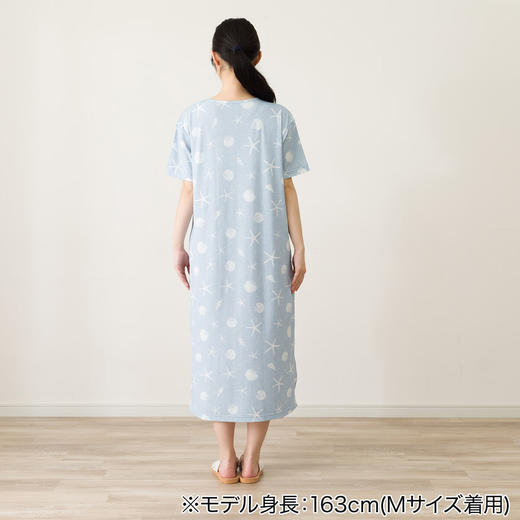 NITORI宜得利家居 女士凉感睡衣冷感夏季短袖连衣裙居家外出宽松连衣裙 商品图3
