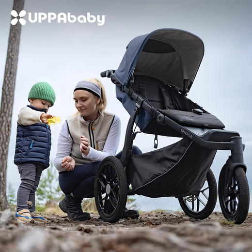 美国Uppababy RIDGE高景观全地型跑步婴儿车运动型三轮儿童露营车1-5岁 商品图5