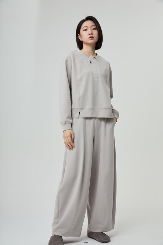 水淼2026春新款拉链圆领针织衫2333 商品图1