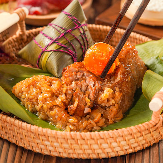 广州酒家蛋黄肉粽子礼盒鲜肉咸鸭蛋美味早餐团购福利端午节日送礼 商品图4