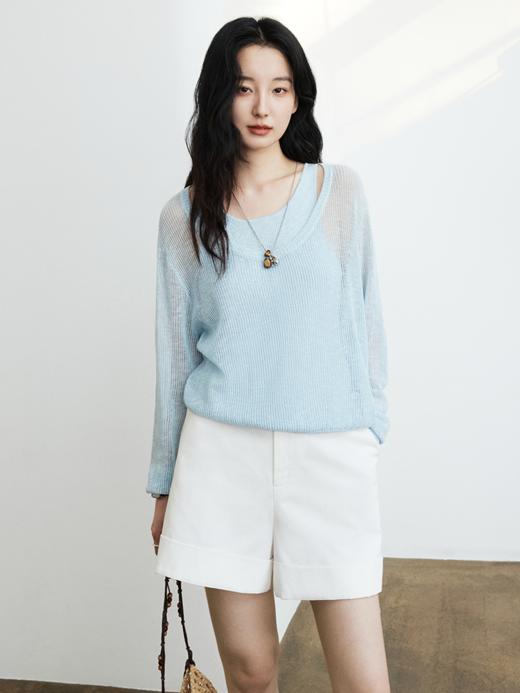 【prime】呼吸感叠穿两件套毛衫FCG1WST083 商品图8