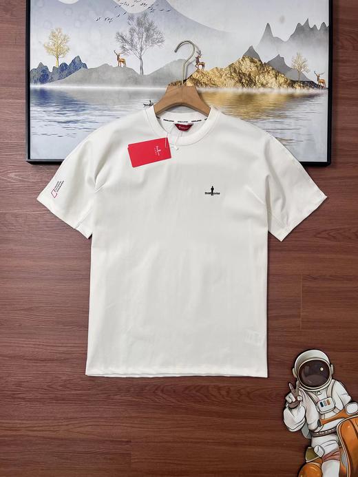 F040901春夏季新款男士亲肤柔软舒适防晒简约百搭短袖圆领上衣T恤 商品图4