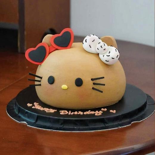 P027“嘿皮kitty猫” 手绘立体蛋糕 商品图1