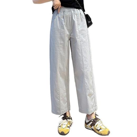 【春日蓝调】小个子纸片奶奶裤！2026精修显瘦九分裤速干肌理感春夏休闲裤！ 商品图4