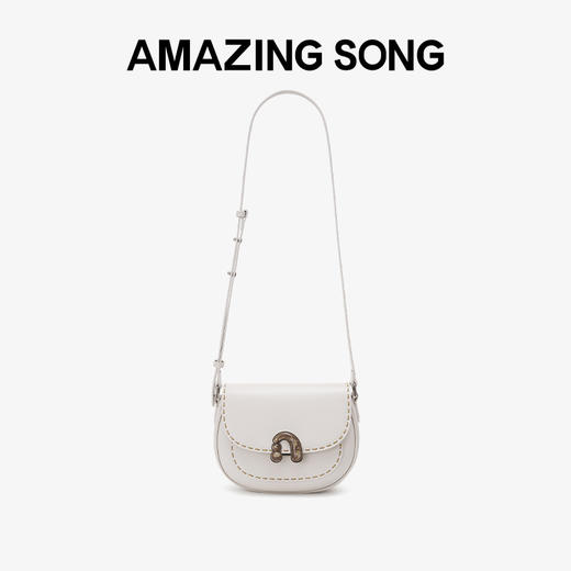 【品牌直发】Amazing Song乙颂 栗子包春夏新款牛皮复古通勤单肩斜挎腋下 商品图7