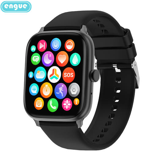 【自营】engue恩谷心率智能手表EG-T8全圆屏心率血氧计步闹钟生活防水 商品图2