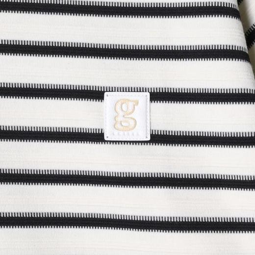 SDSA男装2026新款高贵轻奢宽松撞色条纹小V翻领短袖T恤百搭时尚 商品图4