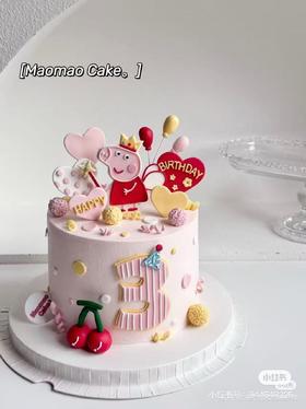 小猪佩奇可爱卡通蛋糕-低糖处理无添加
