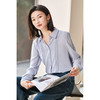 风琴褶衬衫 立体压褶 雾霾蓝气质单品  米思阳2026春季新款时尚轻奢衬衫简约压褶设计感休闲上衣女款5177 商品缩略图3