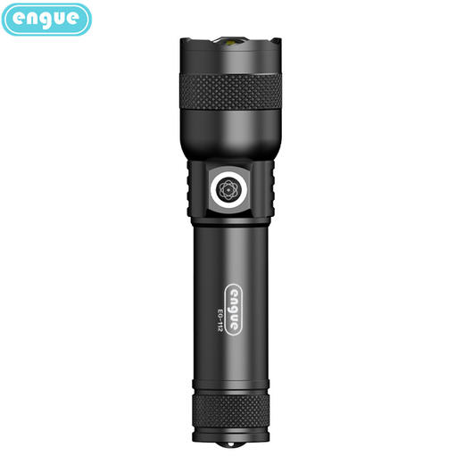 engue恩谷USB伸缩变焦强光手电筒EG-112伸缩调光聚泛光USB直充应急 商品图0