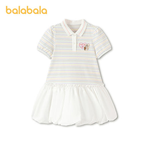 【商场同款】巴拉巴拉童装儿童连衣裙女童2026新款夏季低腰花苞裙 商品图4