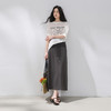三彩2026夏季新款休闲半身裙松紧腰直筒裙长裙宽松M 商品缩略图1