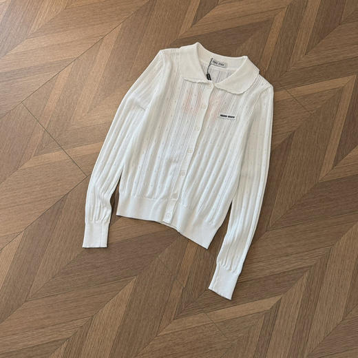 miu风同款花瓣领小开衫外套 商品图9