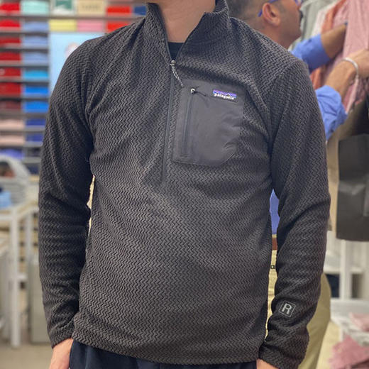 Patagonia/巴塔哥尼亚 R1 Air Zip Neck 男士轻量透气速干抓绒衣40245 商品图0