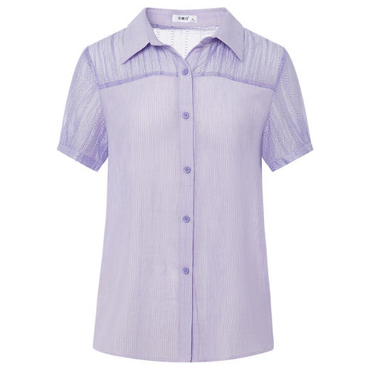 天丝女士短袖衬衫夏季薄款2025新款休闲大码宽松遮肉雪纺衬衣减龄 商品图4