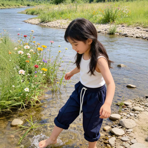 线下品牌单童裤！会呼吸的氧气裤！2026日系宽松休闲男女童中大童户外运动裤子！ 商品图1