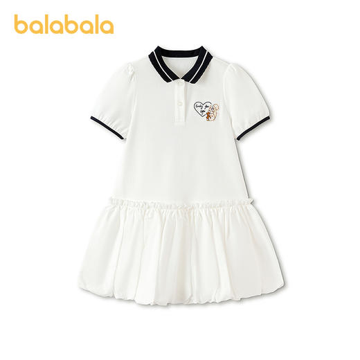【商场同款】巴拉巴拉童装儿童连衣裙女童2026新款夏季低腰花苞裙 商品图1