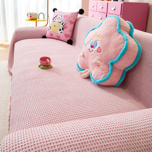 【防滑万能！颜值在线】ins奶油少女心沙发巾盖布四季通用2026新款防滑万能盖巾沙发套罩。xb 商品图3