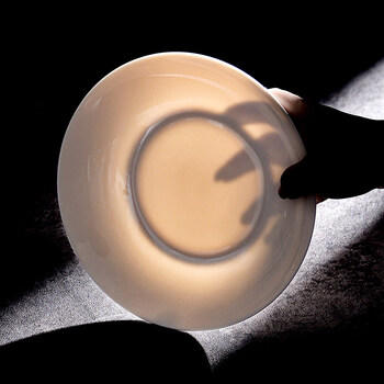 洁雅杰陶瓷盘家用白瓷盘子8英寸中式釉下彩餐盘菜盘汤盘微波炉可用6只装 /厨具 /餐具 /盘/碟 商品图0