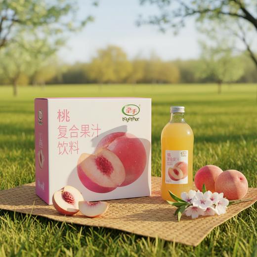 牵手复合果汁饮料双柚味/青苹果味/桃味 1L/瓶 商品图5