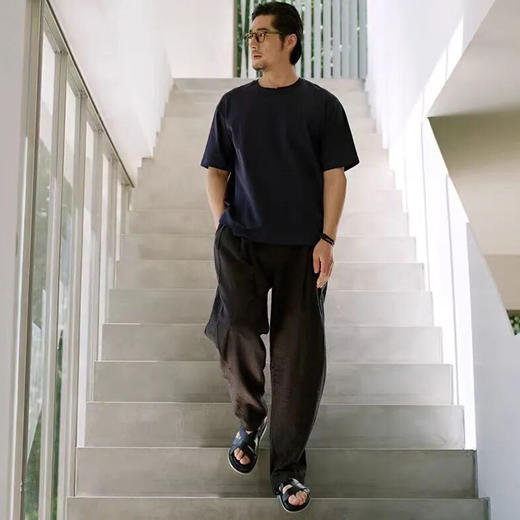 平口麻式男款休闲裤，30%麻+70%棉材质，凉爽亲肤透气，不闷热！【预售5天内发货】【G】 商品图5